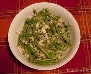 Roasted Green Beans with Shallots & Almonds